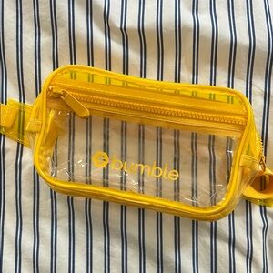 Yellow Bumble Promo Clear Fanny Pack